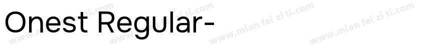 Onest Regular字体转换